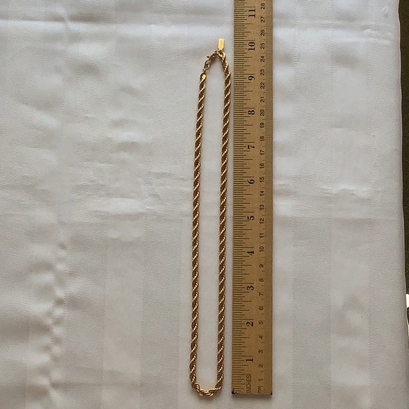 vintage Monet Gold Tone Rope Chain 20” - Picture 3 of 4